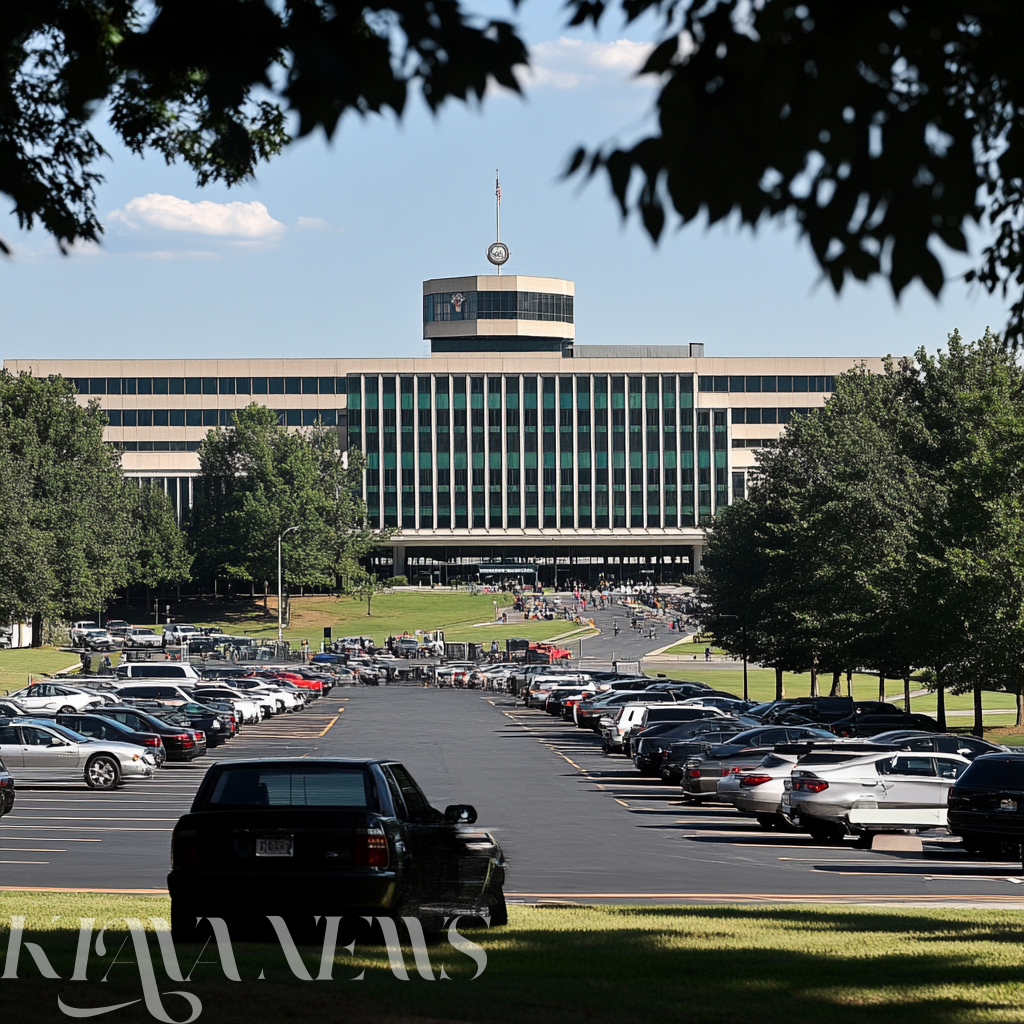 CIA headquarters in Langley, Virginia, amid workforce restructuring and buyout offers